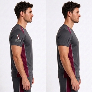 Camisetas de Gimnasio Personalizadas para Hombre, Cuello Redondo, Manga Corta, 100% Algodón, Ecológicas, de Secado Rápido, Transpirables, para Fitness, Deportes, Casuales, Corte Regular - Product Image 5