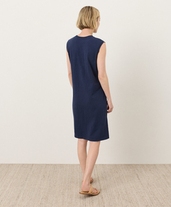 100% Cotton Breathable Daily Wear <b>Loose</b> Fit Muscle Tee <b>Dress</b> Women Sleeveless Crew Neck Tee <b>Dress</b> Women Knee-Length <b>Dress</b> - Product Image 4