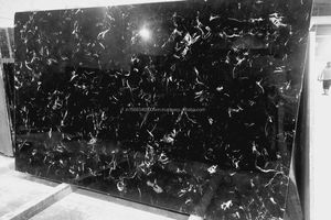 Gras Noir Glacier Marbre Pierre Dalle Carreaux Veines Blanches Luxe Maison Intérieurs Hall-pour Salle De Bains Extérieure-Exportateur En Gros - Product Image 2