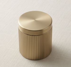 Recipiente de Aluminio Dorado Cepillado de Primera Calidad, Caja de Almacenamiento de Dátiles de Lujo con Tapa Lisa, Organizador de Alimentos, Caja de Metal - Product Image 3