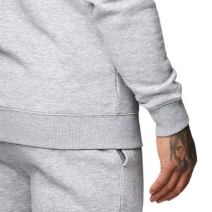 Sudadera con Capucha Gris Jaspeado para Hombre, Sudadera Informal de Forro Polar, Manga Larga, Ropa Deportiva de Invierno para Gimnasio - Product Image 6