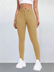 Nouveau jean vintage bleu clair délavé taille haute à jambe large pour femme – Pantalon en denim ample, respirant et confortable pour l'été - Product Image 4