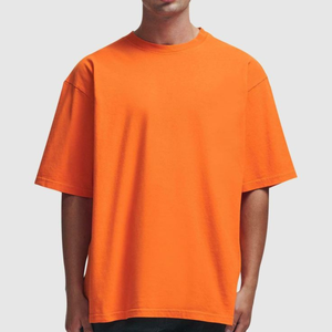 เสื้อยืดครอปคอตตอน 100% หนัก 240 GSM ทรงบ็อกซี่พรีเมียม โอเวอร์ไซส์ ไหล่ตก คอกลม พร้อมสกรีนโลโก้ตามสั่ง - Product Image 5