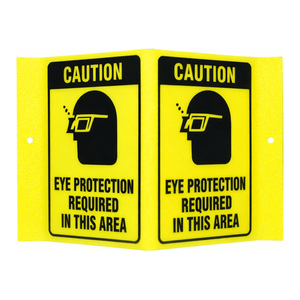 Señal de Advertencia: Protección Ocular Requerida para Áreas Industriales y de Laboratorio - Product Image 2