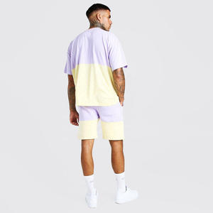 Custom Logo 2026 New Large Mens <b>Set</b> Loose Casual Short Sleeved Mens T Summer Shorts Sports <b>Set</b> - Product Image 4
