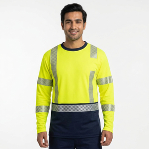 Chemise de sécurité avec logo personnalisé, vêtements de travail réfléchissants de qualité supérieure, taille OEM, étiquette privée, services de fournisseur en gros - Product Image 1