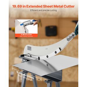 Cisaille à guillotine de haute précision, largeur de coupe de 20 mm, cisaille manuelle de table pour le traitement des tôles métalliques, matériau Q235 pour les machines de cisaillement - Product Image 2
