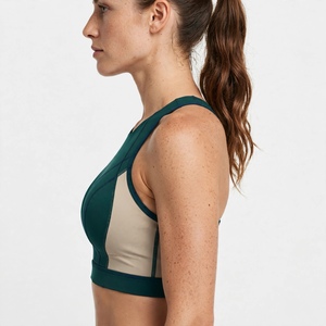 Sujetador deportivo tipo racerback para mujer, color personalizado, sin aros, transpirable, sin costuras, copa completa, deportivo, para todas las estaciones, lavable a máquina - Product Image 4