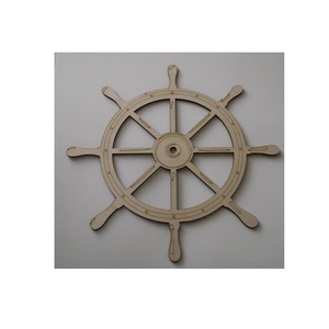 Wooden <b>Ship</b> <b>Wheel</b> Sailors Heritage Display Designed to Complement Seaside Decor with Timeless Maritime Interior Beauty - Product Image 4
