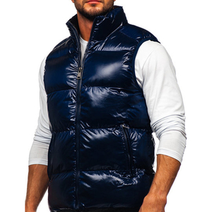 Men's Winter Puffer Vest Quilted Down Gilet <b>Zip</b> <b>Up</b> Sleeveless <b>Jacket</b> Waterproof Casual Outerwear - Product Image 1