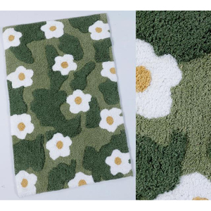 Tapis de bain 100% coton, séchage rapide, absorbant, antidérapant, tufté, écologique, style moderne, tapis de bain personnalisé pour la maison et l'hôtel - Product Image 6