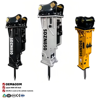 Hochfrequenz-Hydraulikhammer SB45 für 7-14 Tonnen Bagger Meißelbox-Typ Gesteinshammer Schwerlast-Betonabbruchwerkzeug CE