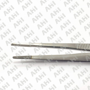Pince à dissection manuelle AHI en acier inoxydable allemand de haute qualité, réutilisable, type TC, pour pansements et prélèvements. - Product Image 3