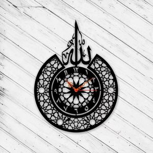 Modern Decorative Iron Islamic <b>Wall</b> <b>Clock</b> Stylish Faith Inspired Pattern <b>For</b> Living Room <b>Walls</b> - Product Image 5