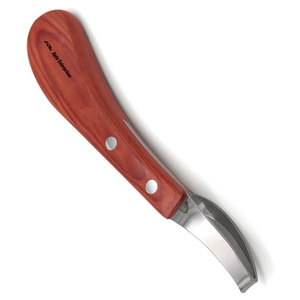 Hoof Scissors & Knife for Horses Stainless Steel Cutter with <b>Rubber</b> Wooden Handle Buckle Hoof Knife for Hoof Trimming - Product Image 4