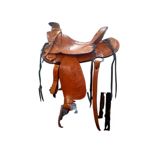 Premium Hand Tooled Western Horse Saddle Genuine Leather Ranch Trail Riding Saddle Durable Comfortable Equestrian Tack Gear 2026 - Product Image 3