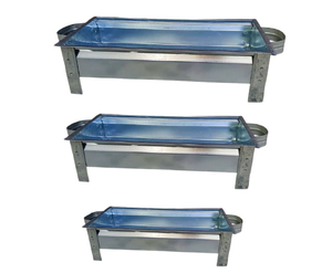 Parrilla Rectangular de Carbón de Hierro Galvanizado de Alta Resistencia para Venta al por Mayor con Cubierta y Configuración de Mesa para Barbacoa - Product Image 2