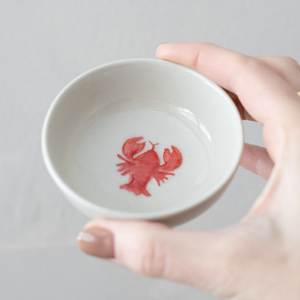 Tazón de cerámica para postre con diseño de rayas y borde festoneado para servir ensalada de frutas - Product Image 2