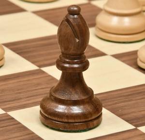 Pions d'échecs Staunton américains de qualité supérieure, ensemble de 4,1 pouces avec pions lourds en bois, au meilleur prix - Product Image 1