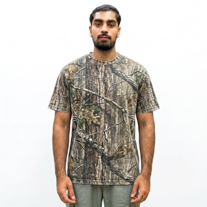 T-shirt en coton à imprimé camouflage pour homme, col rond, manches courtes, coupe classique, jersey décontracté, respirant, streetwear - Product Image 6