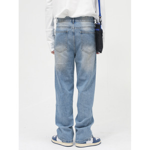 Pantalon baggy bleu pour homme, jeans streetwear pour homme, jeans personnalisés pour homme, jeans baggy - Product Image 2