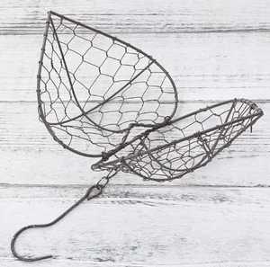 Modern <b>Foldable</b> Iron Wire Heart Shape Storage <b>Basket</b> for Home Decoration VISHAL HANDICRAFT - Product Image 2