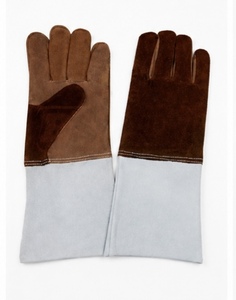 Gants de soudage TIG MIG en cuir de vachette et polaire de haute qualité, résistants, avec protection complète du pouce et anti-éclaboussures de métal fondu, personnalisables - Product Image 5