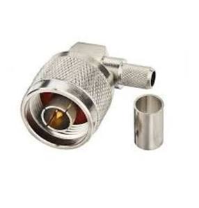Custom N Female RF Connector 50 Ohm Solder Type BH RA LMR 200 Feedthrough <b>Adapter</b> for Cable Assembly - Product Image 3