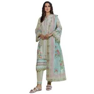 Ropa pakistaní para mujer, conjunto Salwar Kameez Dupatta listo para usar, estampado y bordado, trajes pakistaníes. - Product Image 1
