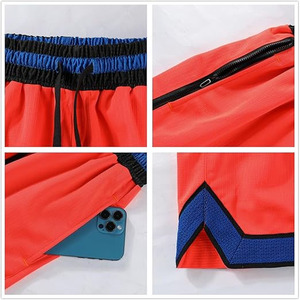 Serie Apex-Pro: Pantalones Cortos Deportivos de Alto Rendimiento Triple-Threat en Gris Stealth, Azul Marino y Rojo Carmesí - Product Image 5