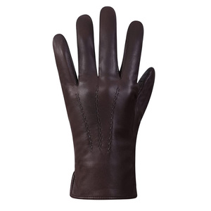 Gants de vélo en cuir pour l'hiver/été, longueur poignet, thermiques, non doublés, décontractés, pour le cyclisme, les voyages, l'extérieur, l'usage quotidien, les fêtes - Product Image 4