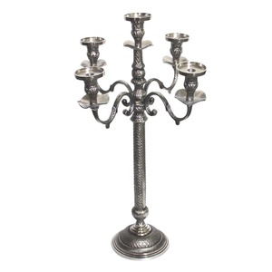 GOOD DESIGN Embossed Design Metal Handmade <b>Candelabra</b> Candle Stand for Wedding Decoration Christmas Lighting European Decor - Product Image 1