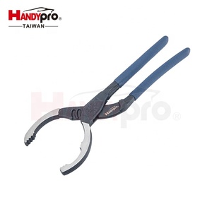 HANDYPRO Oil Filter Pliers & Wrench (55-125mm) Carbon Steel with Blue Grips Auto Repair <b>Tool</b> for <b>Vehicles</b> - Product Image 1