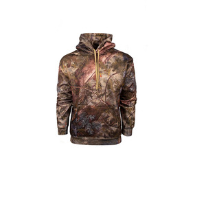 Sweat à capuche camouflage arbre 100 % coton personnalisé, imperméable et fonctionnel pour le tir et la chasse en extérieur, OEM - Product Image 2