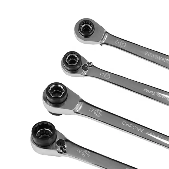 Double End Ratchet Wrench Ring Spanner