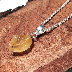 Colgante de Citrino Natural, Plata de Ley 925, Hecho a Mano, Collar de Lujo Certificado para Mujer - Product Image 6