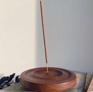 Porta Incienso Redondo de Madera Hecho a Mano, Quemador Decorativo de Agarbatti, Atrapador de Ceniza para Meditación y Aromaterapia, Decoración para el Hogar, Nuevo, 3 Niveles - Product Image 2