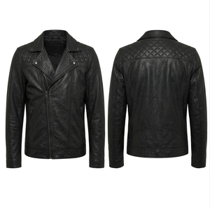 Blouson Bomber Homme en Cuir et Toile, Col Montant, Logo Frontal, Imperméable, Respirant, Tendance, Moderne, pour Clubs, Rendez-vous Décontractés, Streetwear - Product Image 5