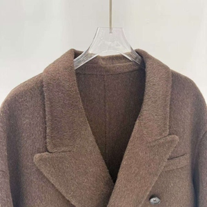 <b>Men's</b> Classic Double Breasted <b>Long</b> Woolen Overcoat Lapel Collar Thickened Loose Multi-Pocket 2026 New Style Trendy <b>Coats</b> - Product Image 4
