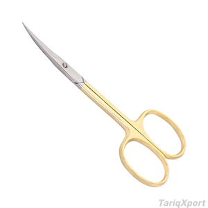 Herramienta de Belleza de Acero Inoxidable para el Cuidado de las Uñas, Tijeras de Manicura Curvas y Afiladas para Uñas y Cutículas, para Diestros, Duraderas, para Arte de Uñas - Product Image 3