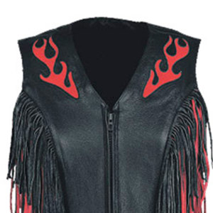 <b>Womens</b> Cowboy Fringe Vest Leather Western Sleeveless <b>Jacket</b> <b>Suede</b> Tassel Festival Rodeo Biker Fashion Supplier Premium - Product Image 3