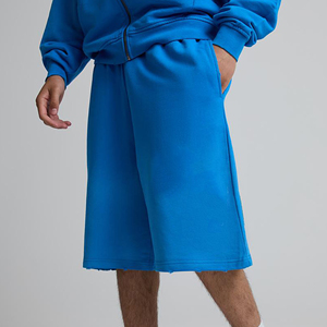 Fabricants de vêtements sur mesure en gros – Bermuda décontracté uni en polyester/coton respirant et éco-responsable pour hommes avec taille élastique - Product Image 4