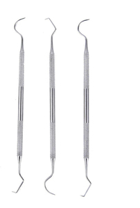 เครื่องมือผ่าตัดทางทันตกรรมแบบใช้มือทำจากเหล็กกล้าไร้สนิมชนิดปลายสองด้าน สำหรับการสำรวจช่องปาก ตรวจวินิจฉัยโรคทางทันตกรรม และการรักษาโรคปริทันต์ - Product Image 5