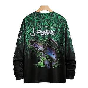 Maillots de Tournoi Personnalisés OEM avec Impression par Sublimation, en Spandex/Polyester, Durables, Séchage Rapide, Protection UPF 50+, pour la Pêche - Product Image 2