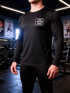 Printed Layered Sleeve 100% Cotton Solid Front T-Shirt Fashion Customization Two-piece Short Sleeve Neck Pullover - Product Image 3