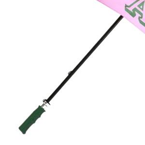 Paraguas de Golf Jumbo AKA, Resistente al Viento, Extragrande, Verde y Rosa, Doble Toldo con Escudo Bordado - Product Image 2