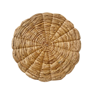 Manteles Individuales Redondos de Jacinto de Agua Hechos a Mano, Ecológicos y Duraderos, Estilo Bohemio, 35cm/38cm, para Comedor y Fiestas, Venta al por Mayor - Product Image 1