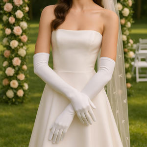 Gants longs pour femmes en polyester respirant et résistant, parfaits pour les soirées, les mariages, l'opéra et les occasions spéciales - Product Image 6