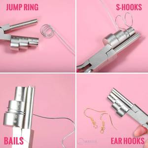 3 Step 3-in-1 Stainless Steel Bail Making Pliers for <b>Wire</b> Bending Looping Jewelry Making <b>Craft</b> Beading & Repair - Product Image 2