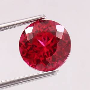 Rubis du Mozambique rouge sang irréprochable, taille ronde, pierre précieuse naturelle certifiée, qualité supérieure, clarté élevée, qualité bijoux - Product Image 1